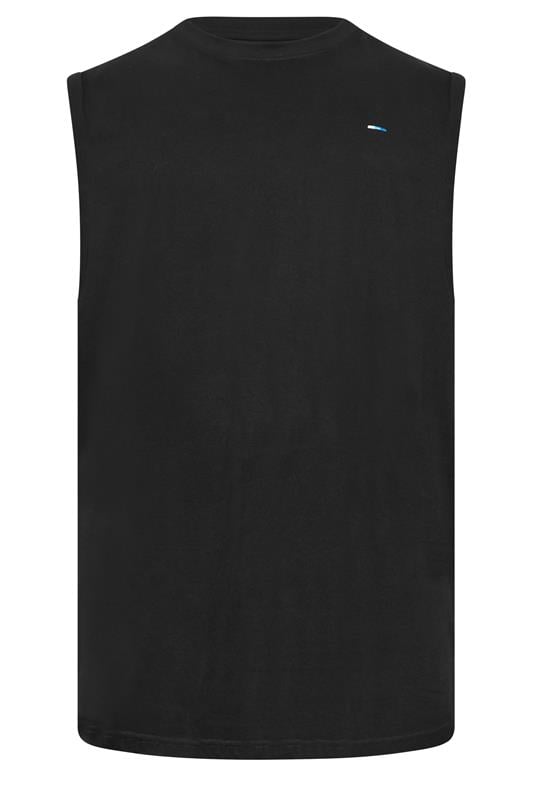 BadRhino Big & Tall 5 Pack Charcoal/Green/White/Navy/Black Extra Long Plain Vest Top | BadRhino 6