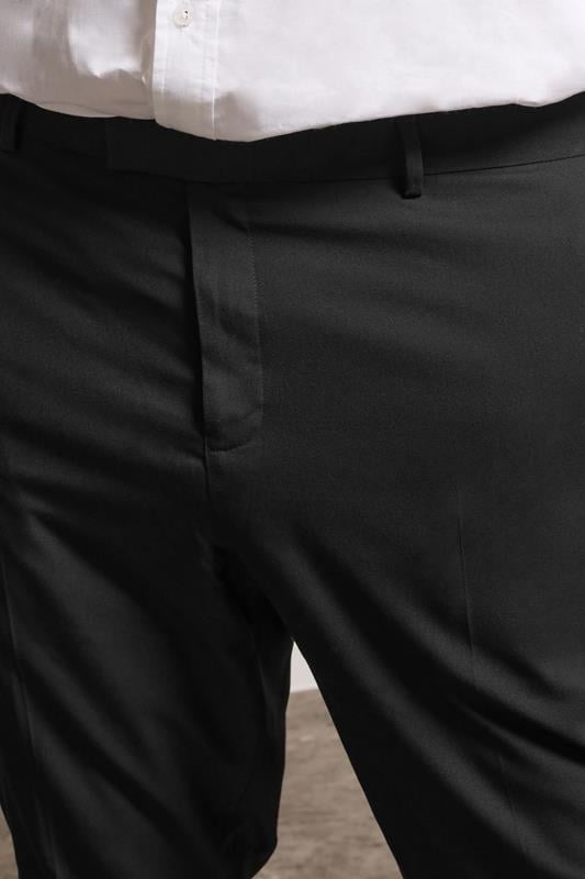 BadRhino Black Plain Suit Trousers | BadRhino 5