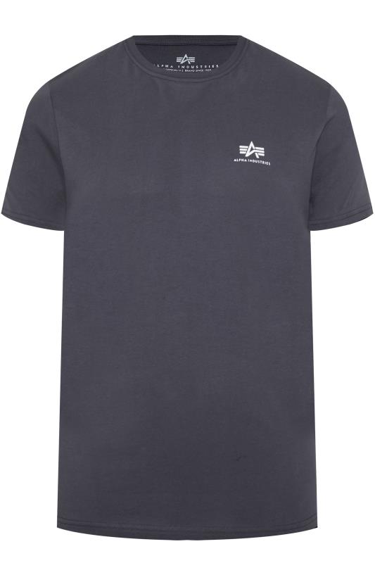 ALPHA INDUSTRIES Big & Tall Navy Blue Core T-Shirt | BadRhino 2