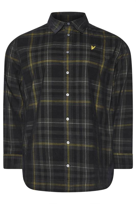 Men's  LYLE & SCOTT Big & Tall Black Check Shirt