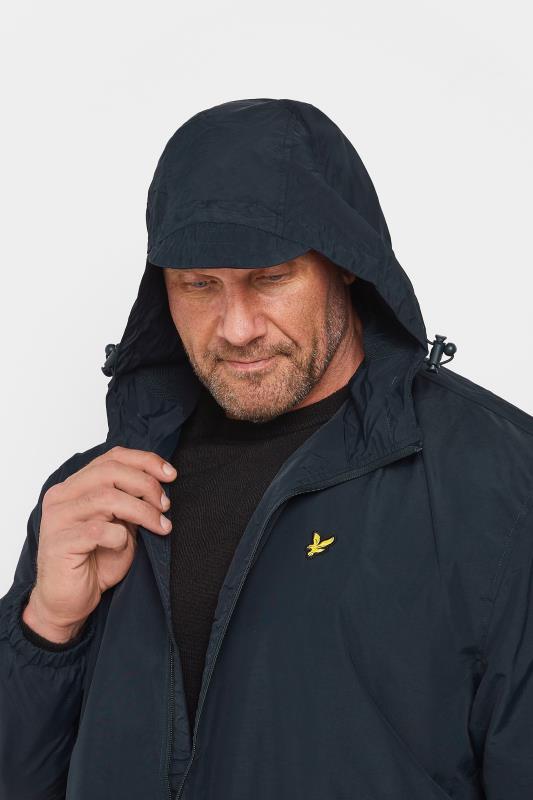 LYLE & SCOTT Big & Tall Navy Blue Zip Through Hooded Jacket | BadRhino 2