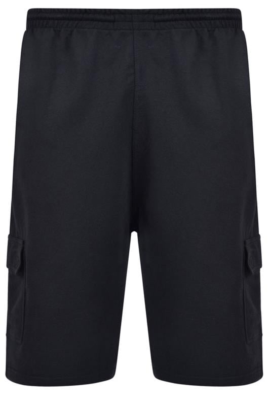 KAM Black Cargo Lounge Shorts | BadRhino 3