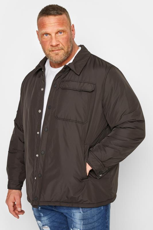 Men's  BadRhino Big & Tall Black Button Up Jacket