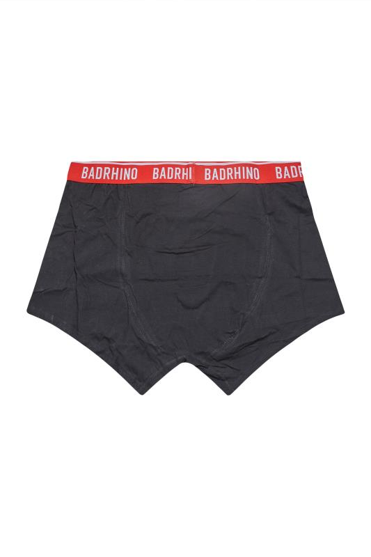 BadRhino Big & Tall 3 PACK Black Multicolour Waist Boxers | BadRhino 6
