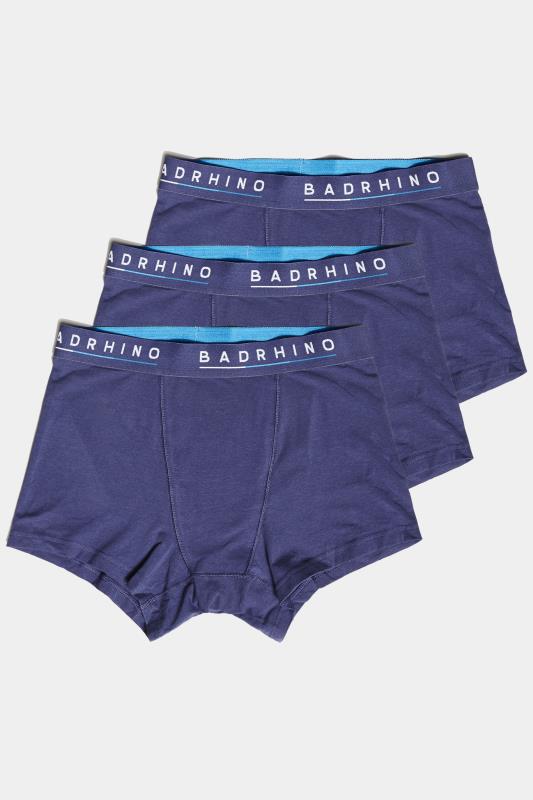 BadRhino Navy Blue Essential 3 Pack Boxers | BadRhino 5