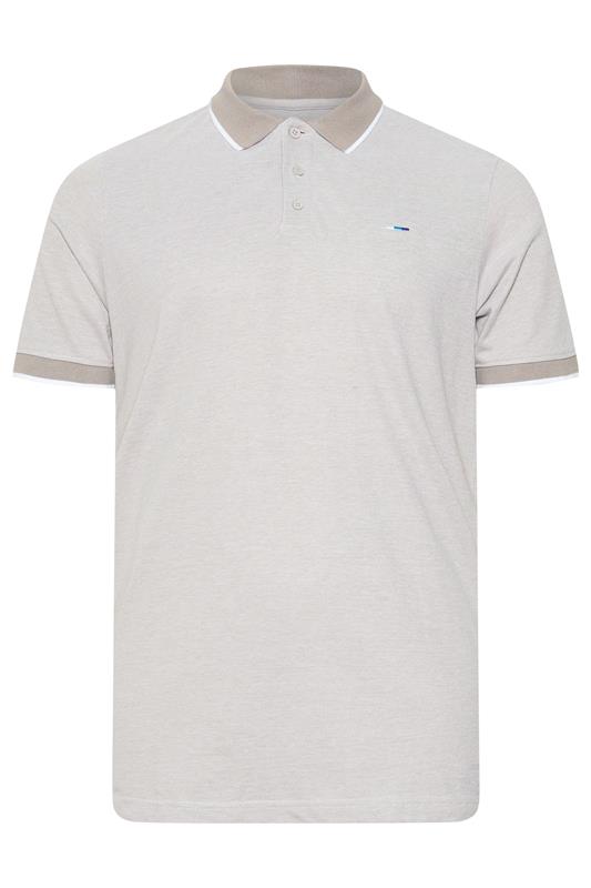 BadRhino Big & Tall Beige Brown Birdseye Polo Shirt | BadRhino 5