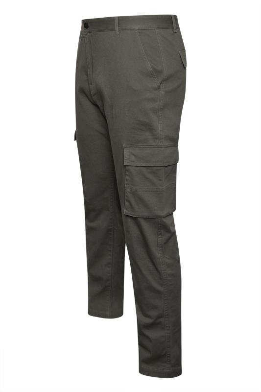 BadRhino Big & Tall Slate Grey Stretch Cargo Trousers | BadRhino 5