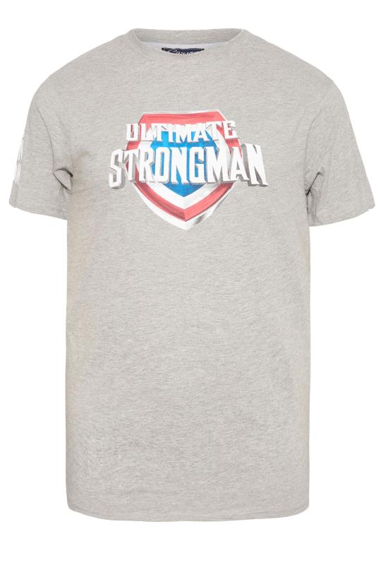 BadRhino Grey Marl Ultimate Strongman T-Shirt | BadRhino 2