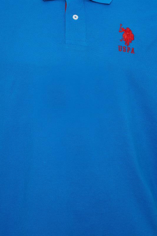 U.S. POLO ASSN. Big & Tall Blue Player 3 Logo Polo Shirt | BadRhino