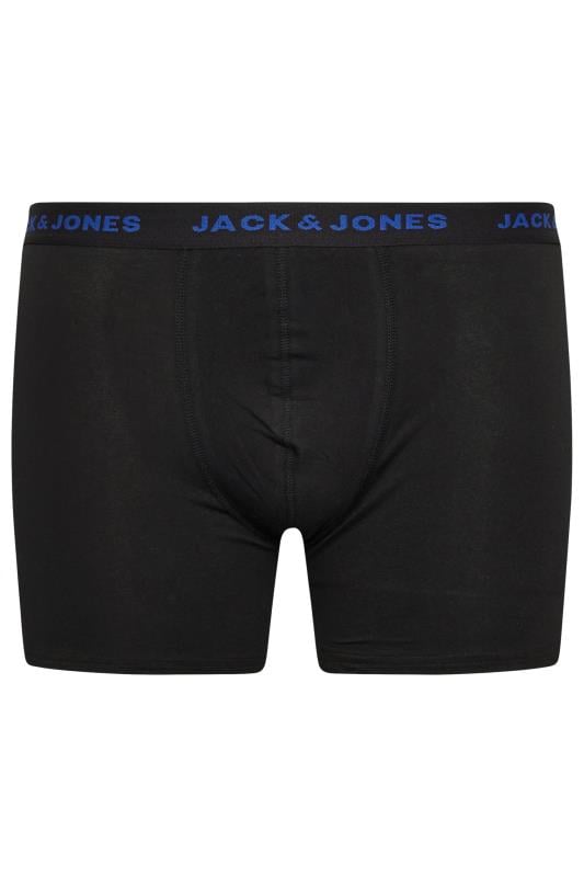 JACK & JONES Big & Tall Black 7 Pack Basic Trunks | M&Co 6