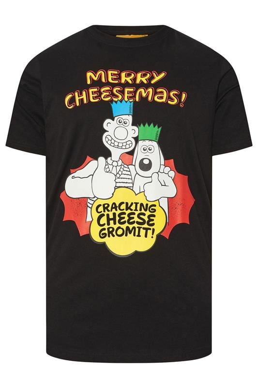 BadRhino Big & Tall Black Wallace & Gromit Graphic T-Shirt | BadRhino 5