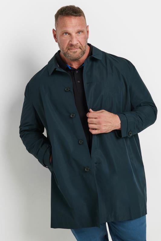 BadRhino Big & Tall Navy Blue Mac Raincoat | BadRhino 2