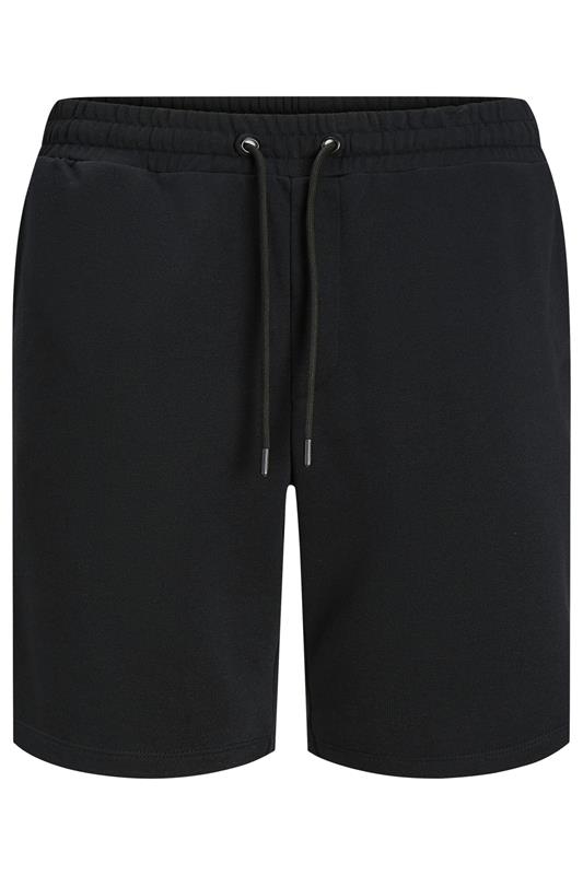 JACK & JONES Big & Tall Black Jogger Sweat Shorts | BadRhino 2