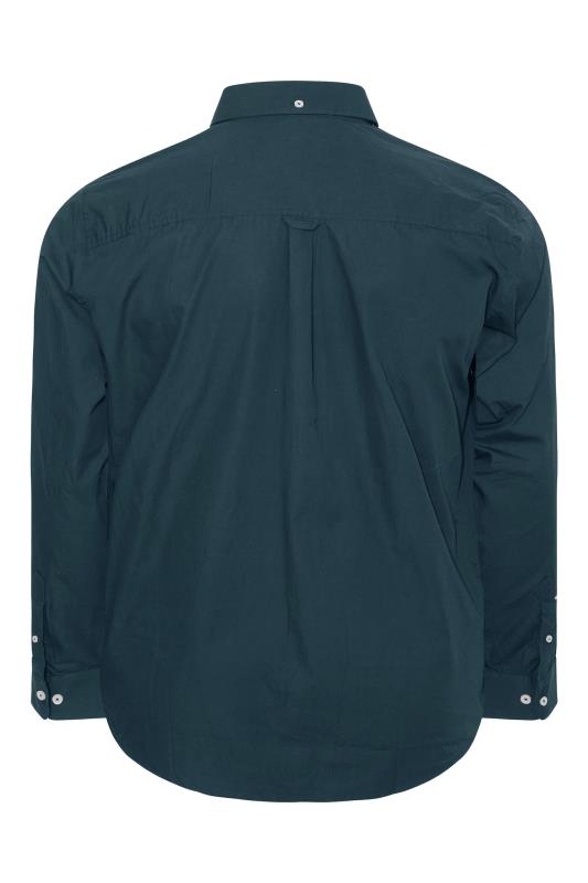 BadRhino Navy Blue Cotton Poplin Long Sleeve Shirt | BadRhino