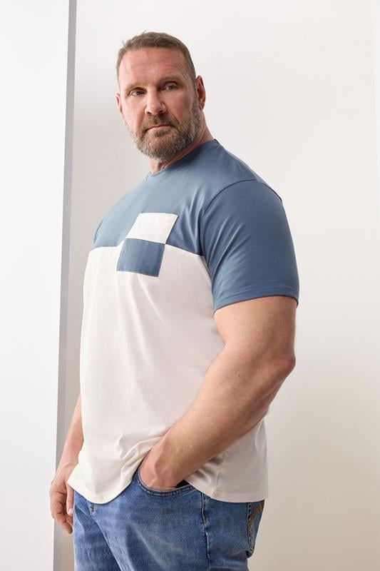 BadRhino Big & Tall Blue Mirage Pocket T-Shirt | BadRhino 1