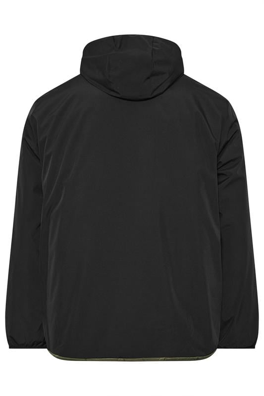 JACK & JONES Big & Tall Black Reversible Puffer Jacket | BadRhino 2