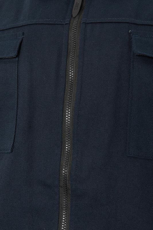 D555 Big & Tall Navy Blue Shacket | BadRhino 3