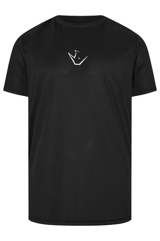 IronRhino Big & Tall Black Performance T-Shirt | BadRhino 1