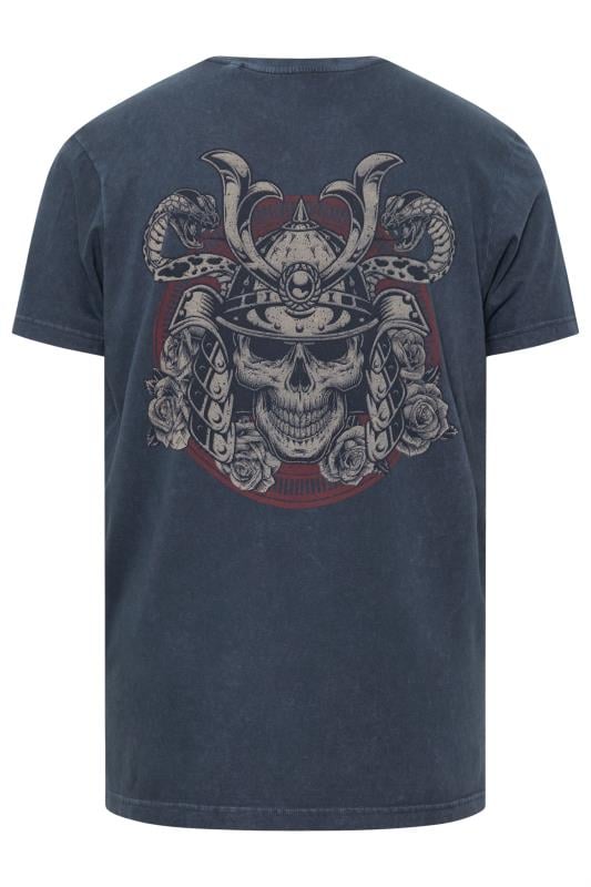 BadRhino Big & Tall Navy Blue 'Legendary Warriors' Print T-Shirt | BadRhino 6