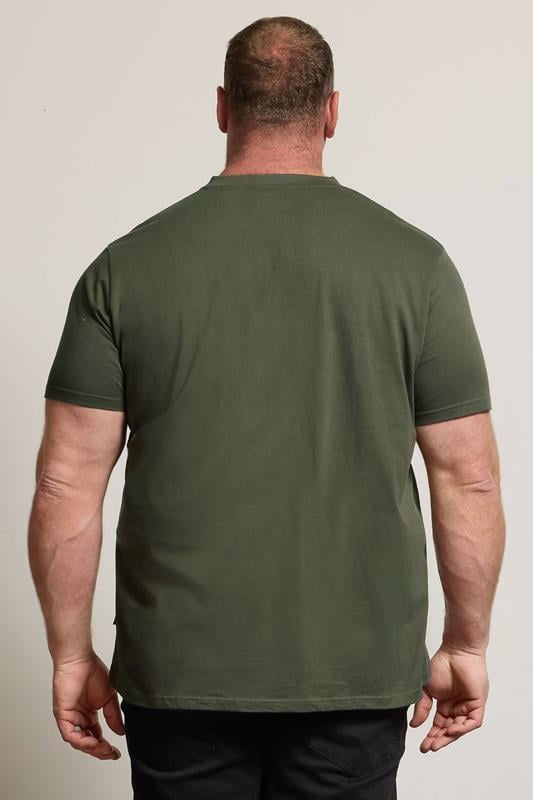 BadRhino Big & Tall Black/Red/Green/Blue/Navy Blue 5 Pack Extra Long V-Neck T-Shirts | BadRhino 4