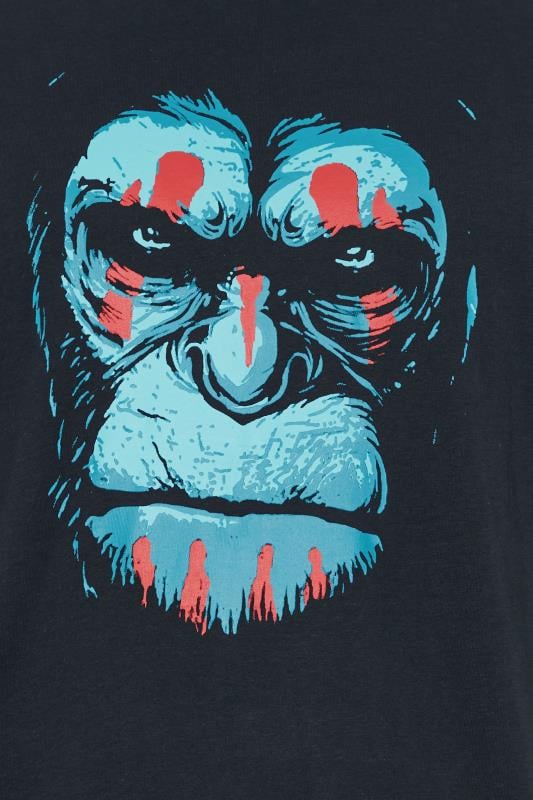 ESPIONAGE Big & Tall Navy Blue Ape Graphic Print T-Shirt | BadRhino 2