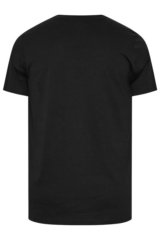 BadRhino Big & Tall Black Extra Long V-Neck T-Shirt | BadRhino 2