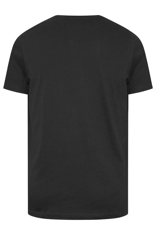 BadRhino Big & Tall Black Skull & Snake Graphic T-Shirt | BadRhino 2