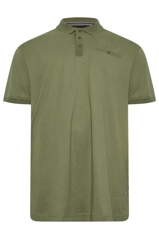 KAM Big & Tall Sage Green Polo Shirt | BadRhino 3