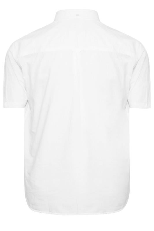 BadRhino Big & Tall White 2 PACK Short Sleeve Oxford Shirts | BadRhino 4