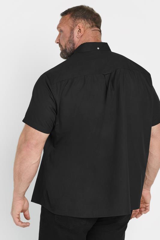 BadRhino Big & Tall 2 PACK Black Short Sleeve Poplin Shirts | BadRhino 3