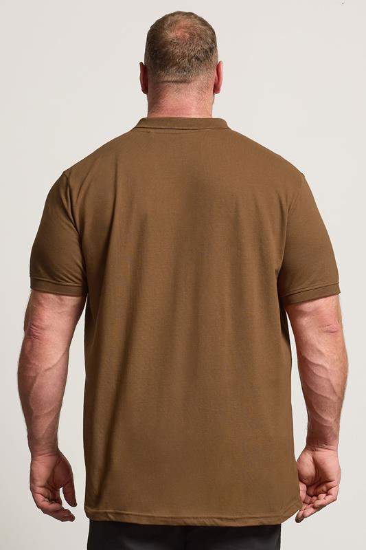BadRhino Big & Tall Brown Core Polo Shirt | BadRhino 4