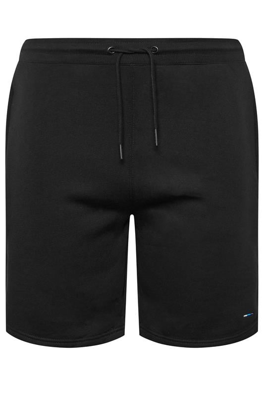 BadRhino Big & Tall Black Zip Pocket Jogger Shorts | BadRhino 5