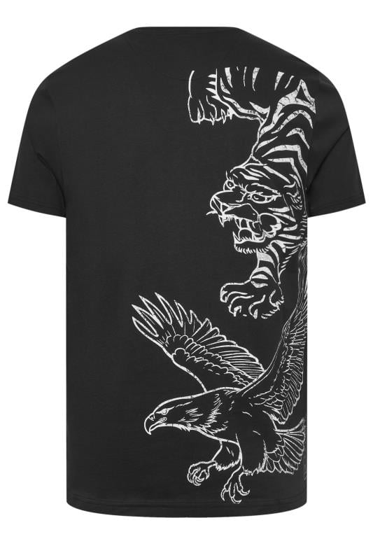 BadRhino Big & Tall Black Tiger Graphic Print T-Shirt | BadRhino 6