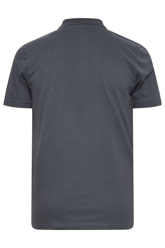 BadRhino Big & Tall Charcoal Grey Core Polo Shirt | BadRhino 4