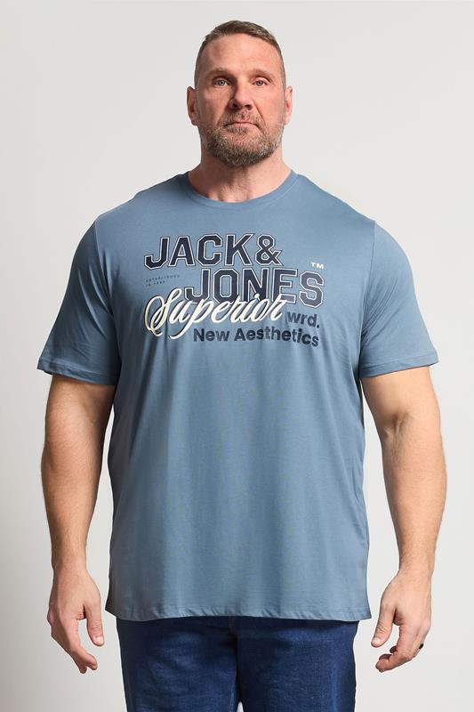 Men's  JACK & JONES Big & Tall Blue Graphic T-Shirt