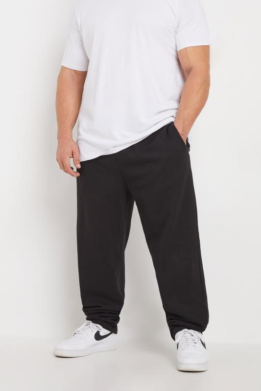 Men's  BadRhino Big & Tall Black Premium Open Hem Joggers