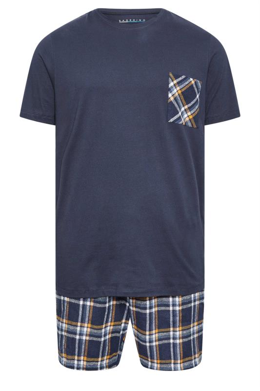 BadRhino Navy Blue Shorts and T-Shirt Pyjama Set | BadRhino 2