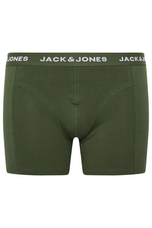 JACK & JONES Big & Tall 5 PACK Green/Blue/Black/Navy/Purple Boxers | BadRhino 2