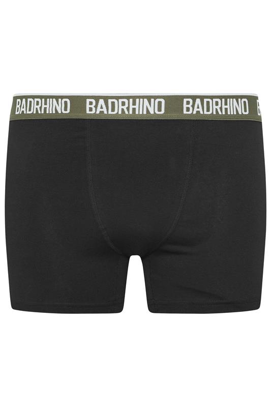 BadRhino Big & Tall 5 PACK Black Waistband Boxers | BadRhino 5