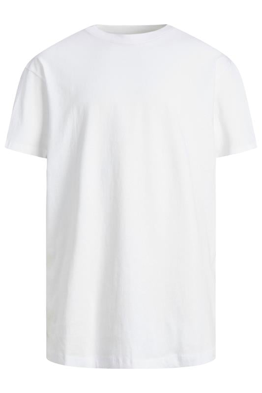 JACK & JONES Big & Tall White Oversized T-Shirt | BadRhino 1