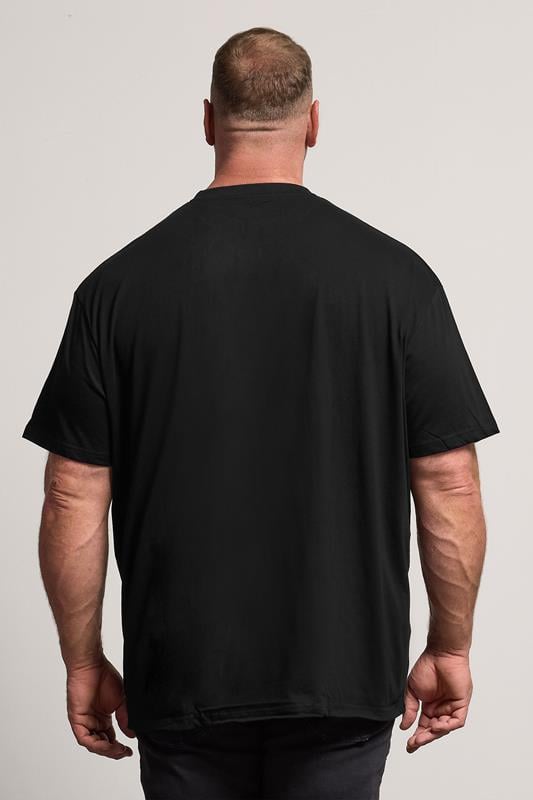 BadRhino Big & Tall Black Relaxed T-Shirt | BadRhino 3