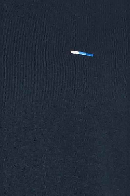 BadRhino Big & Tall Navy Blue Extra Long V-Neck T-Shirt | BadRhino 3