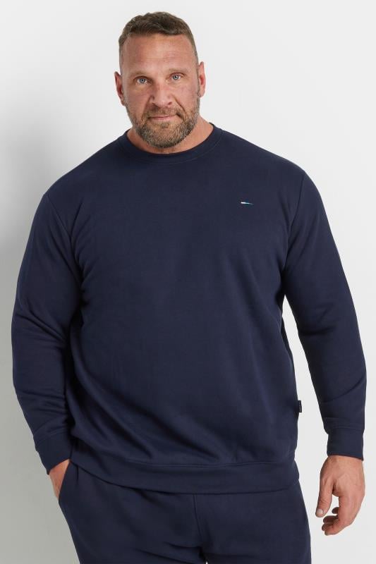 BadRhino Big & Tall 2 PACK Navy Blue Core Sweatshirts | BadRhino 2