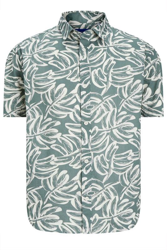 Men's  JACK & JONES Big & Tall Green Tropical Printed Shirt