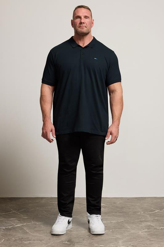 BadRhino Navy Blue Essential Polo Shirt | BadRhino 3