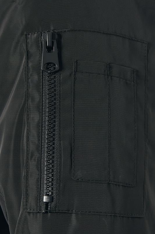  BadRhino Big & Tall Black Zip Through Bomber Jacket | BadRhino 3