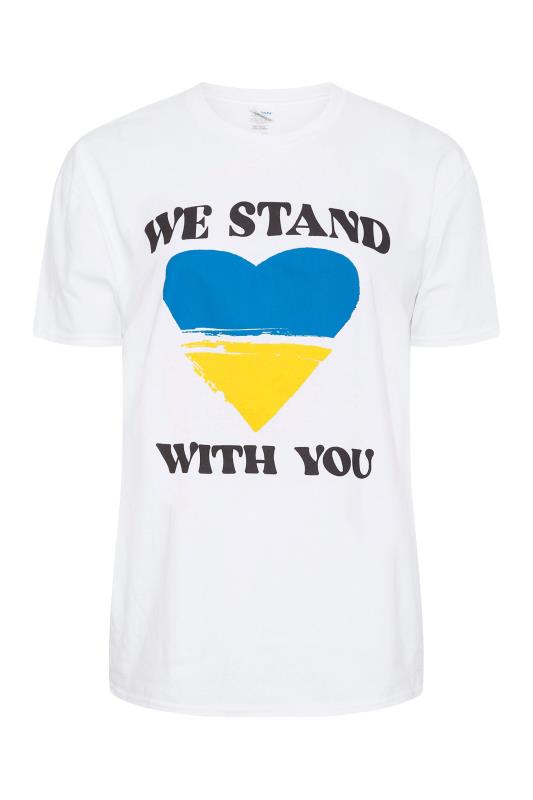 Ukraine Crisis 100% Donation 'We Stand With You' T-Shirt | Yours Clothing 3