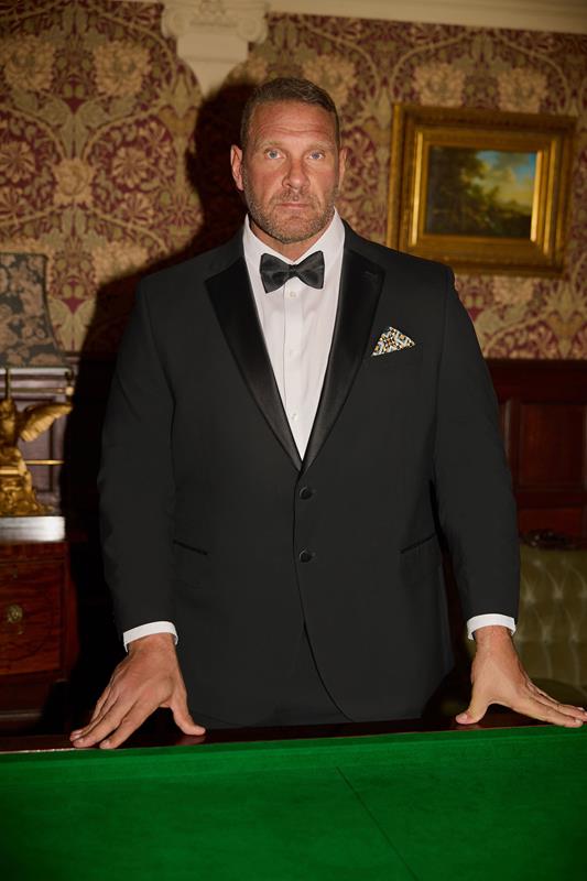 Men's  BadRhino Tailoring Big & Tall Black Dinner Jacket