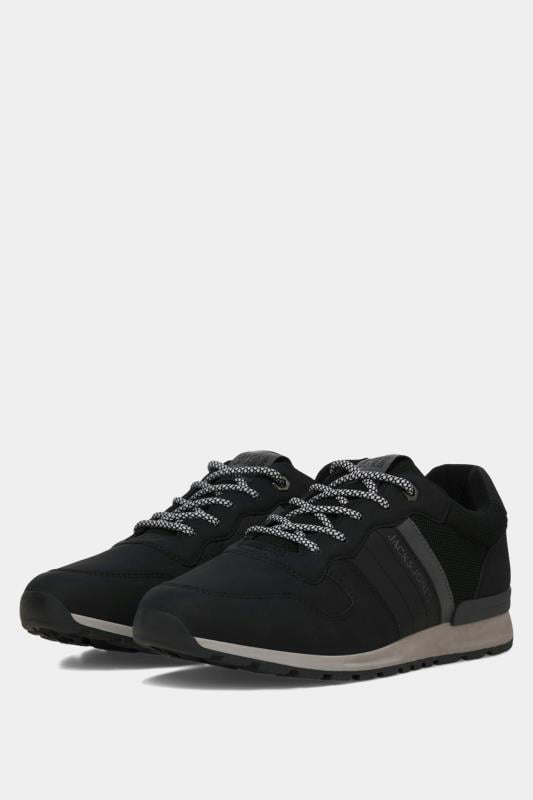 JACK & JONES Black Hike Trainers | BadRhino 1