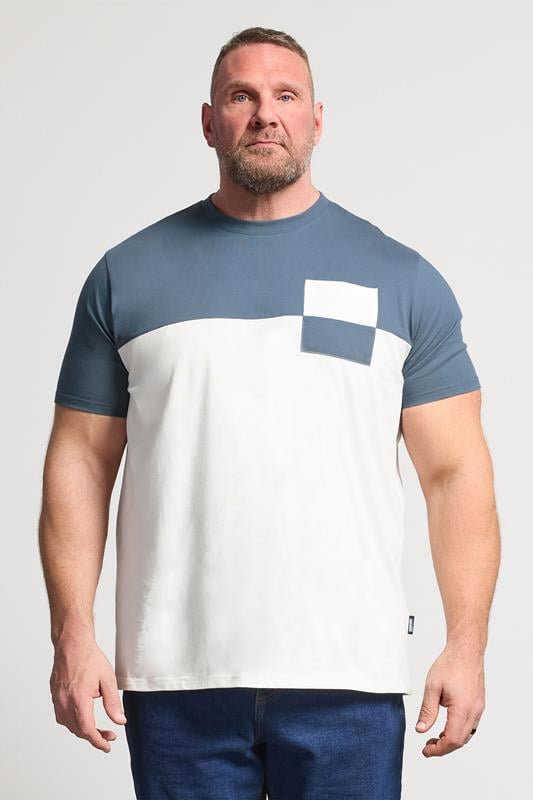 Men's  BadRhino Big & Tall Blue Mirage Pocket T-Shirt